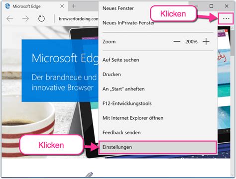 Werden Sie ein Microsoft Edge.